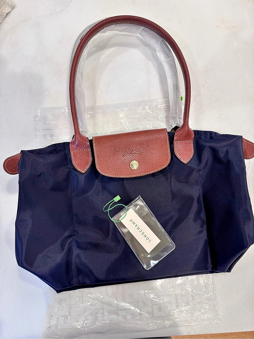 Longchamp Le Pliage Original L Tote Bag Blue & Brown
Small tote